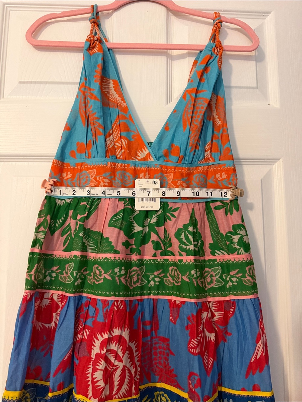 FARM Rio Multi-Color Tiered V-Neck Maxi Dress - Picture 2 of 2